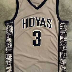 Iverson Hoyas Gray Basketball Jersey